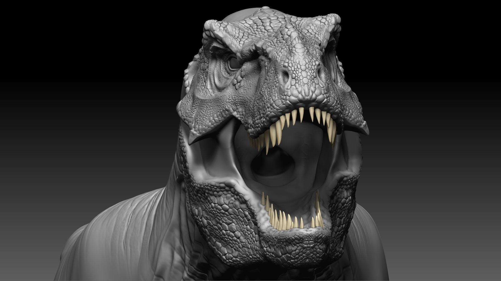 Dinosaur T Rex -Tyrannosaurus Rex Sue Sculpt Project 3D model_4