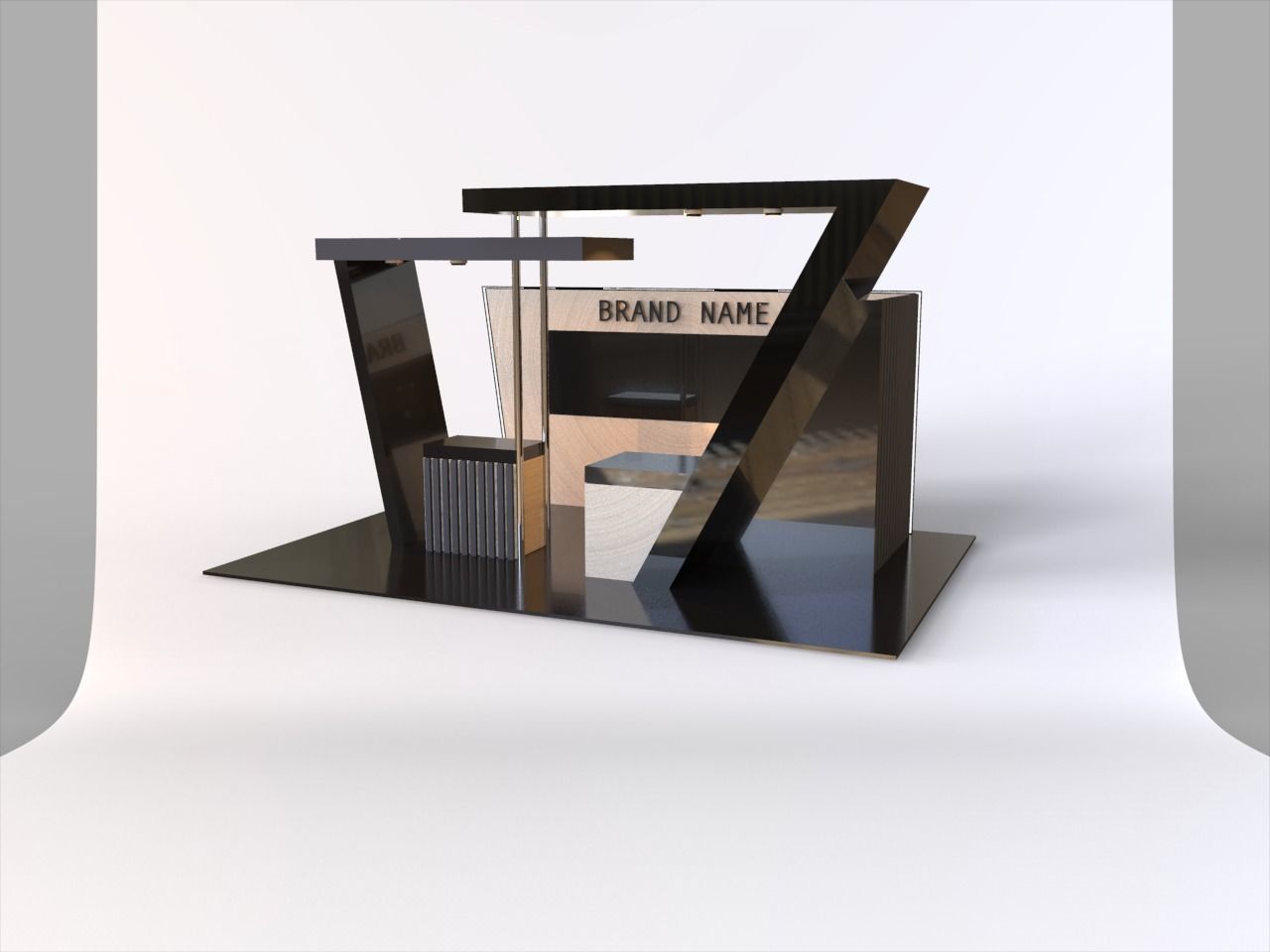 generic booth stand exhibition design 3D model_1