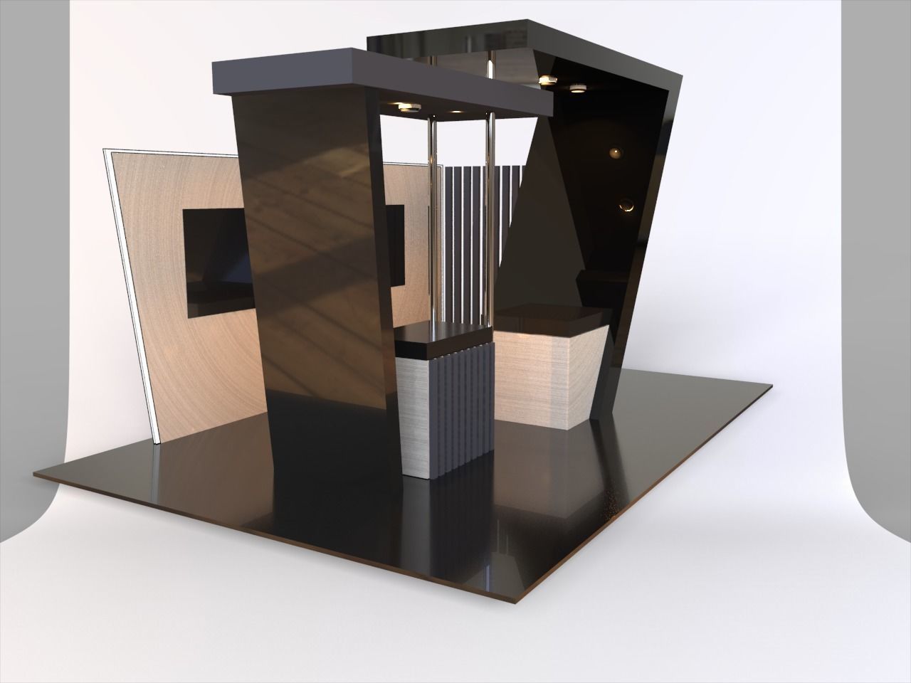 generic booth stand exhibition design 3D model_3
