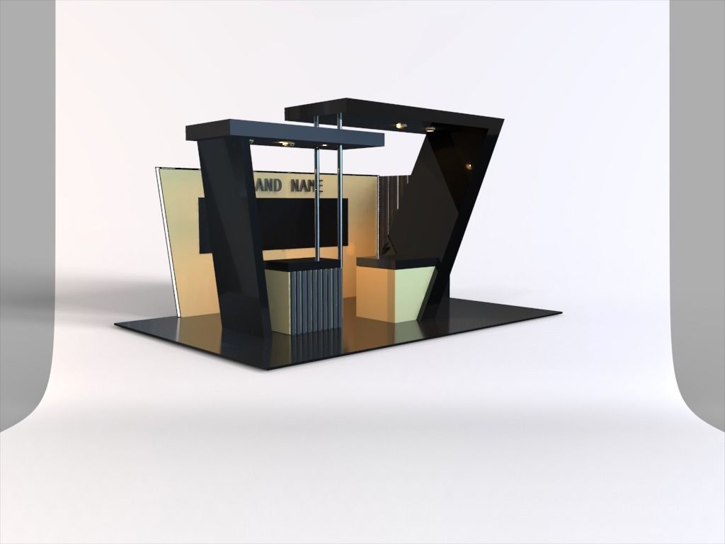 generic booth stand exhibition design 3D model_10