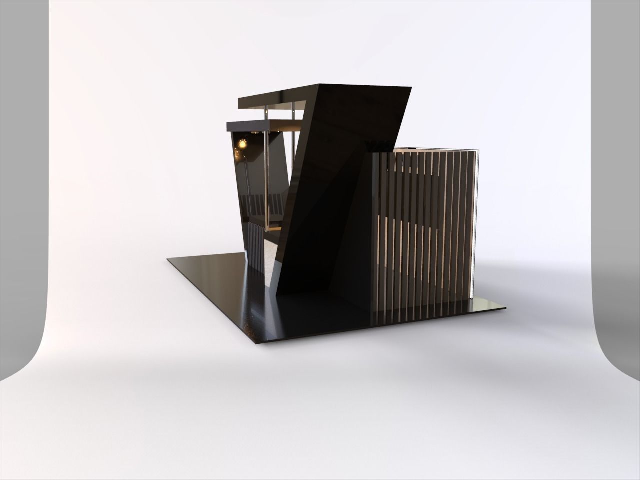 generic booth stand exhibition design 3D model_2