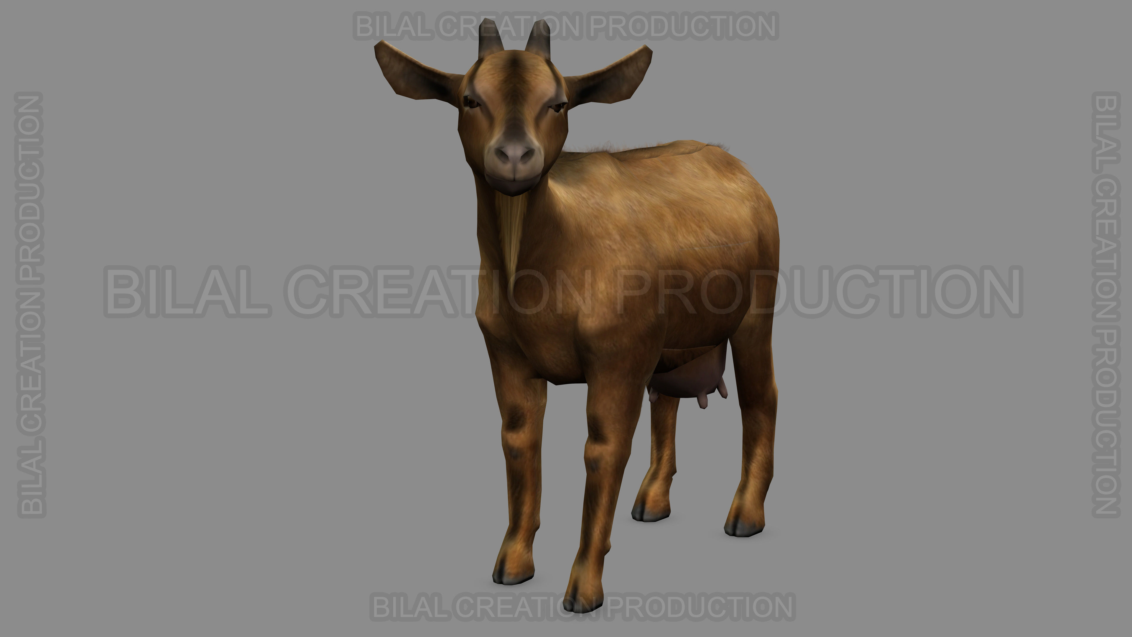 ANIMATED GOAT 3D model_3