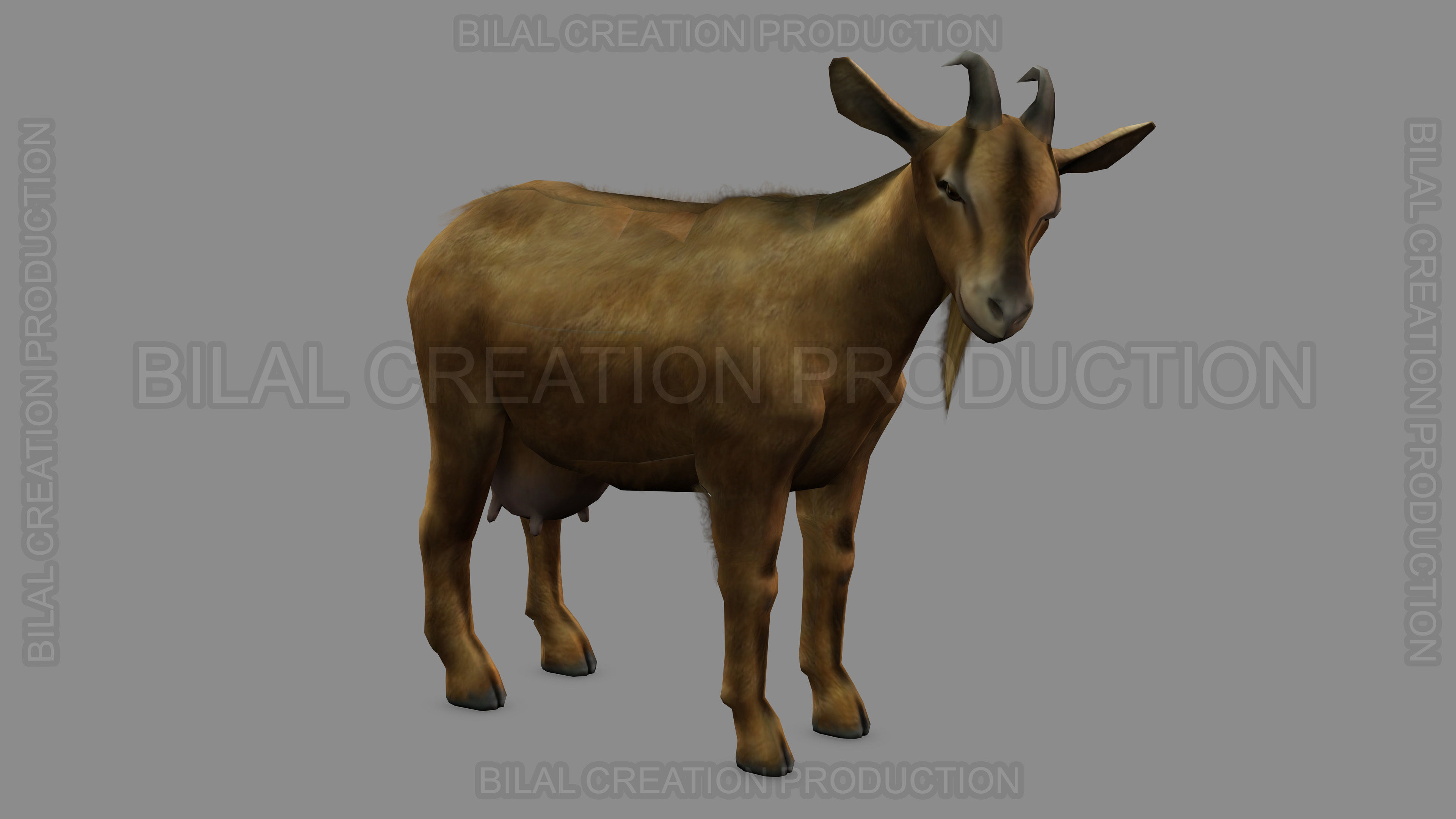 ANIMATED GOAT 3D model_8
