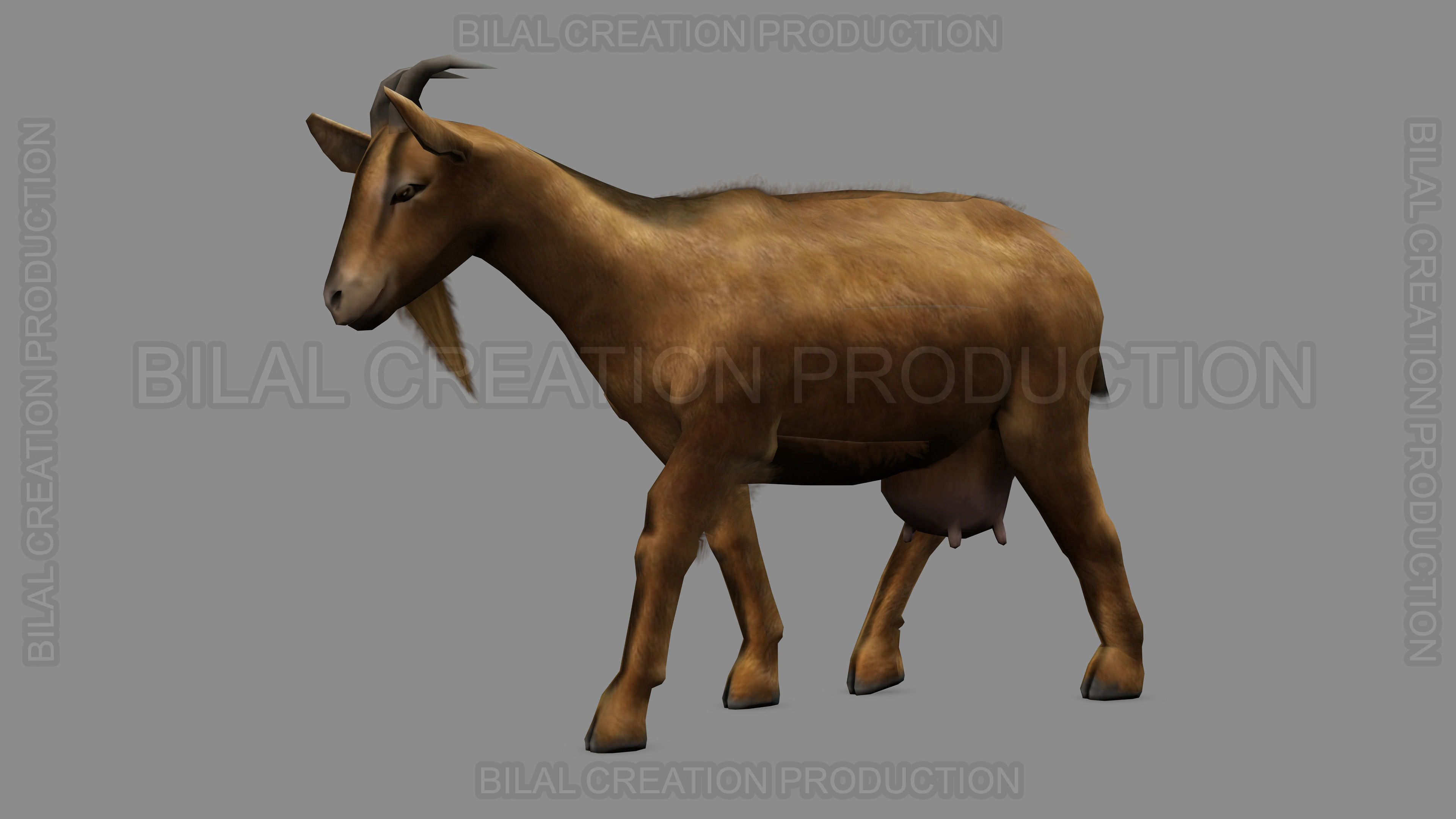 ANIMATED GOAT 3D model_9