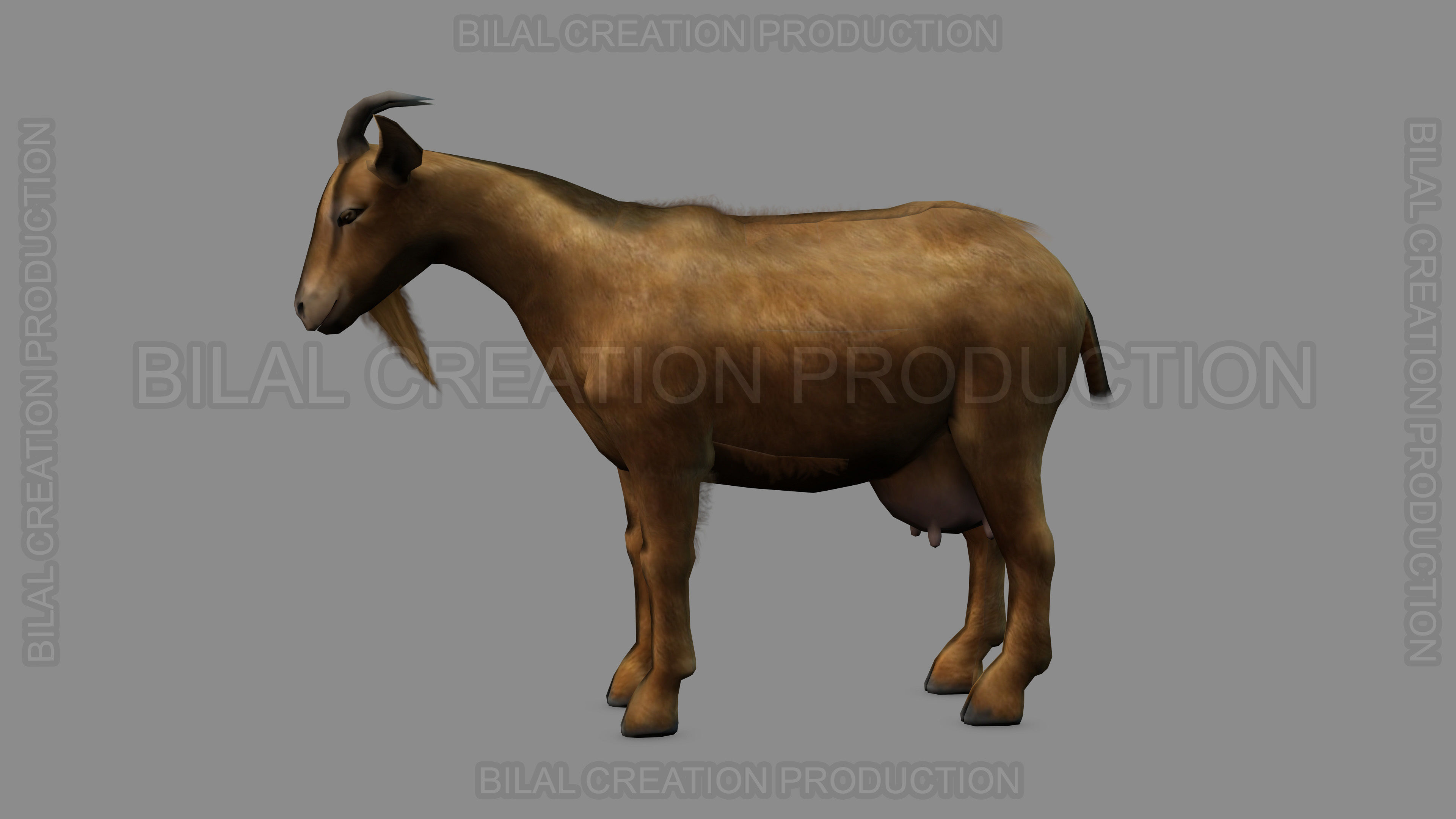 ANIMATED GOAT 3D model_2