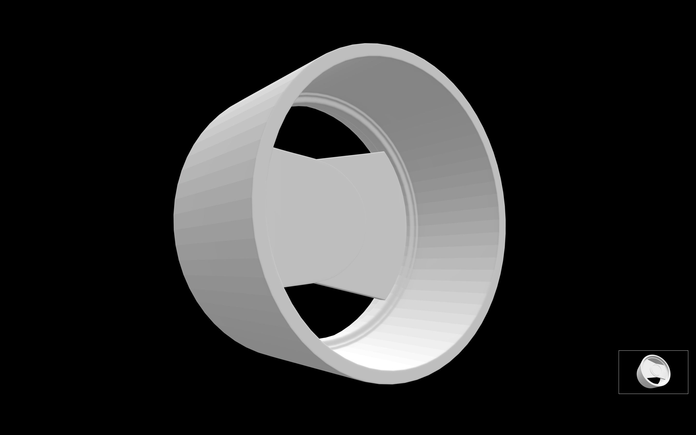 Exip Mega scalable and printable rims 3D print model_1