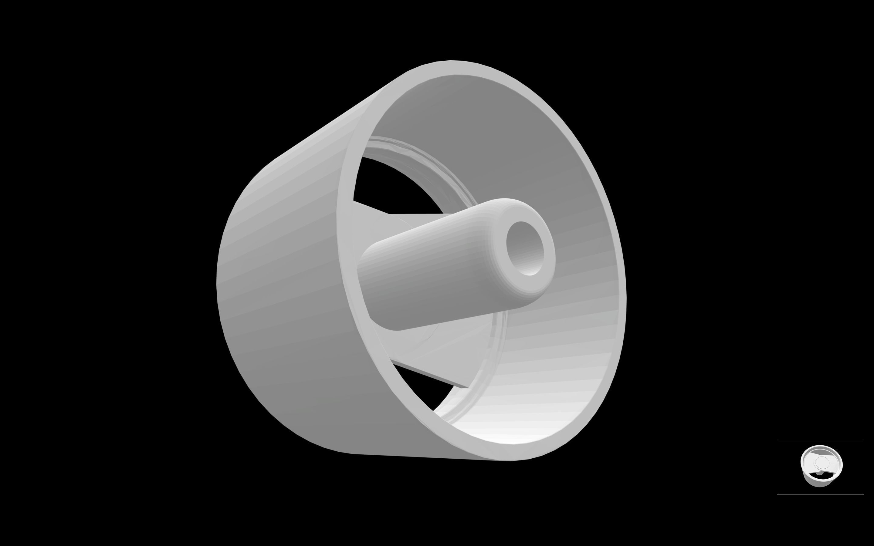 Exip Mega scalable and printable rims 3D print model_3