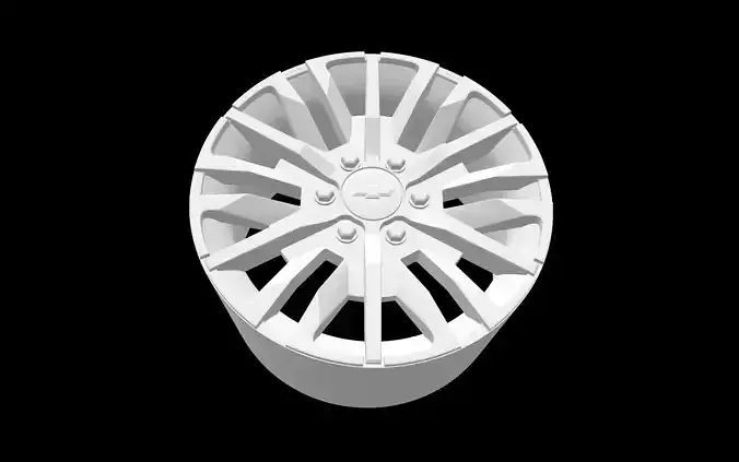 Chevrolet silverado high country scalable and printable rims