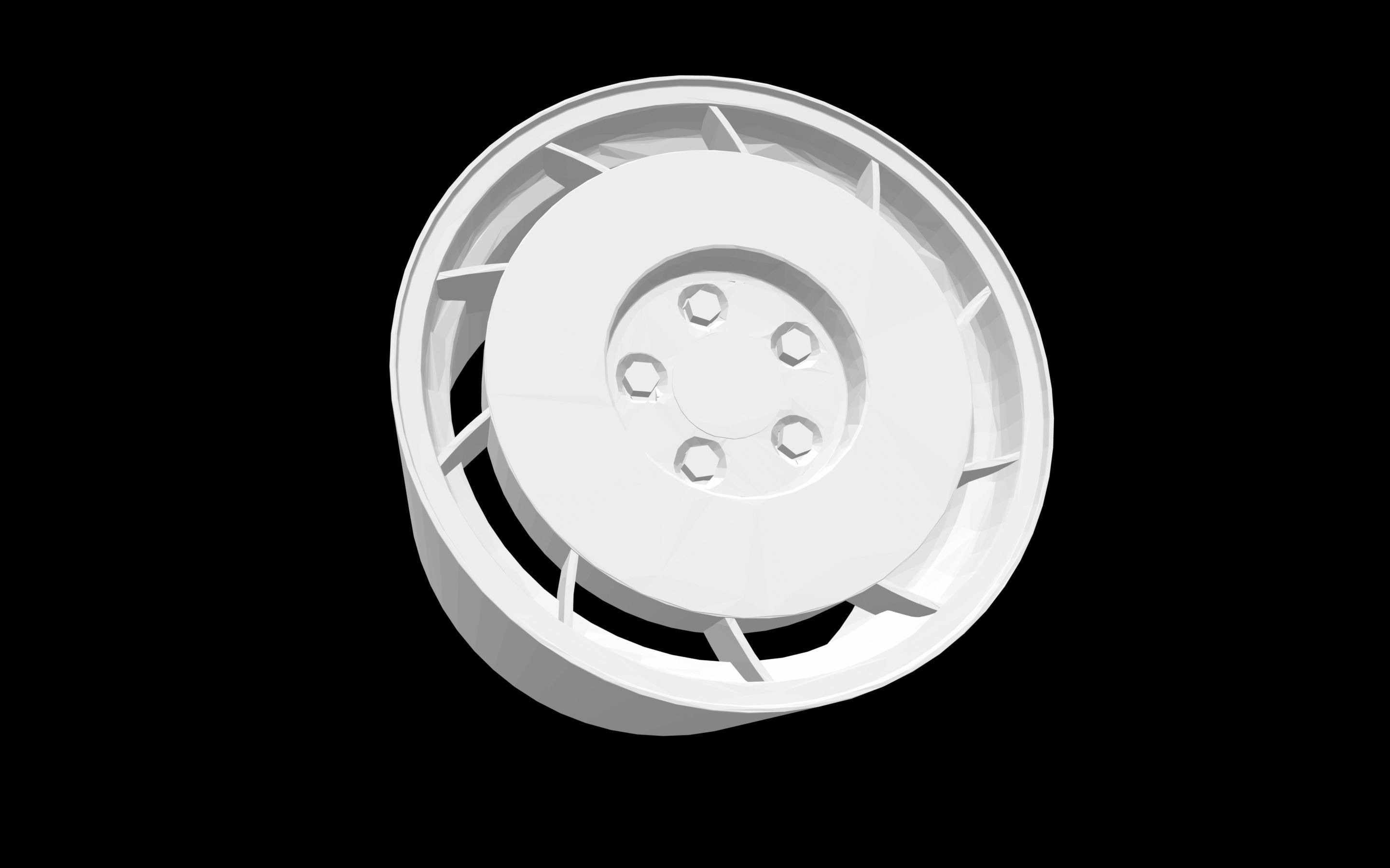 Enkei Salad Shooter scalable and printable rims 3D print model_1