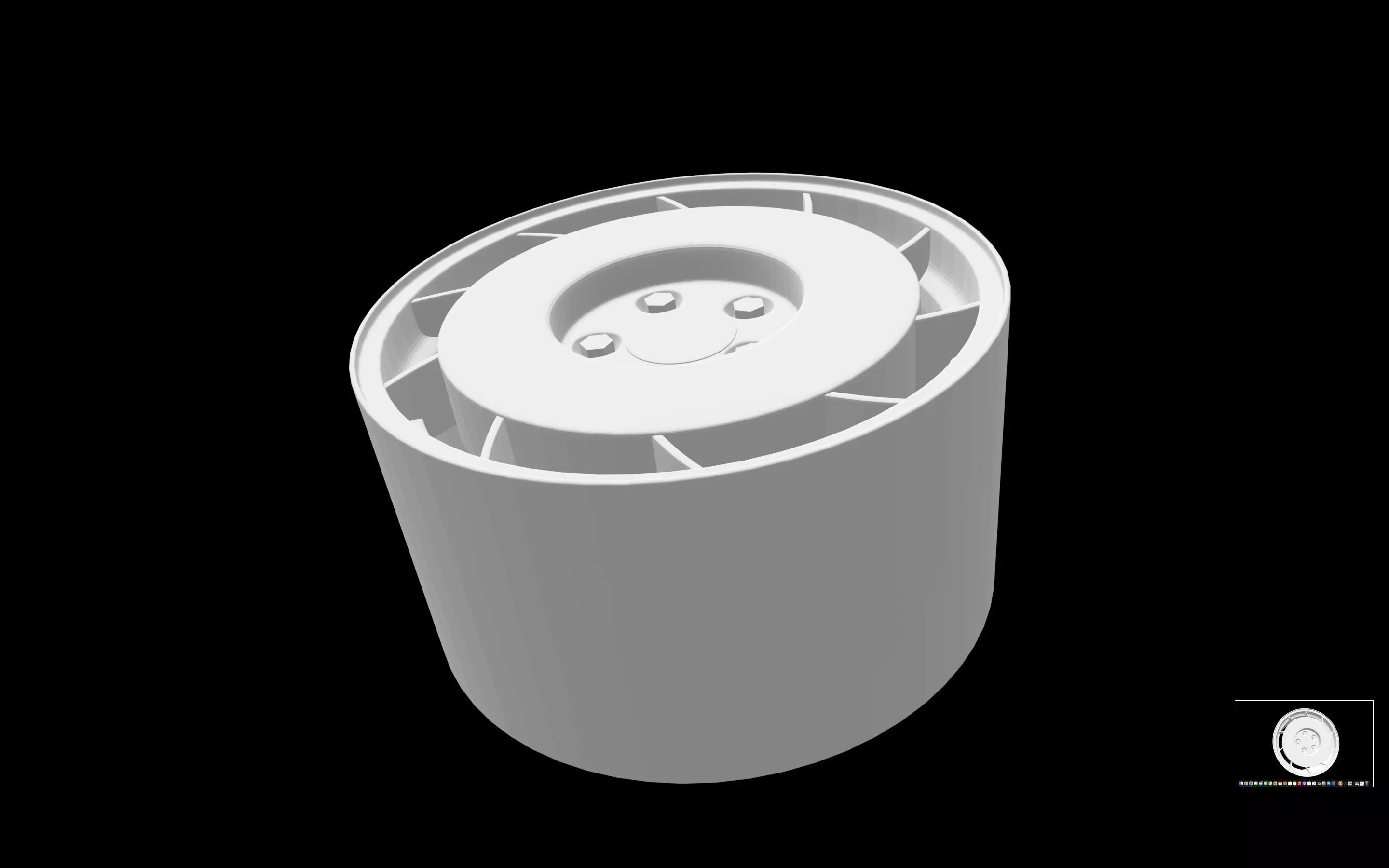 Enkei Salad Shooter scalable and printable rims 3D print model_0