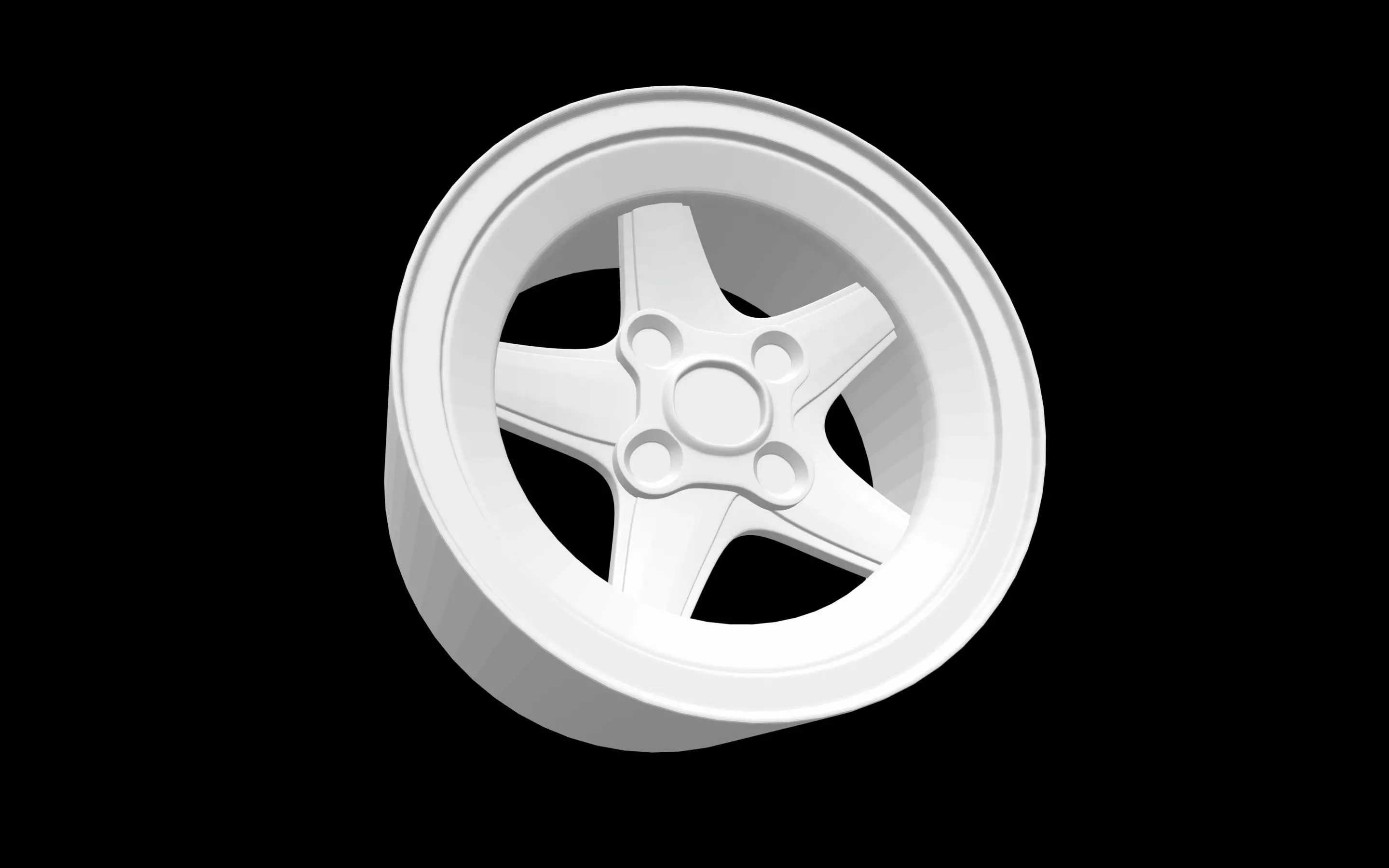 Enkei Compe 5 scalable and printable rims 3D print model_0