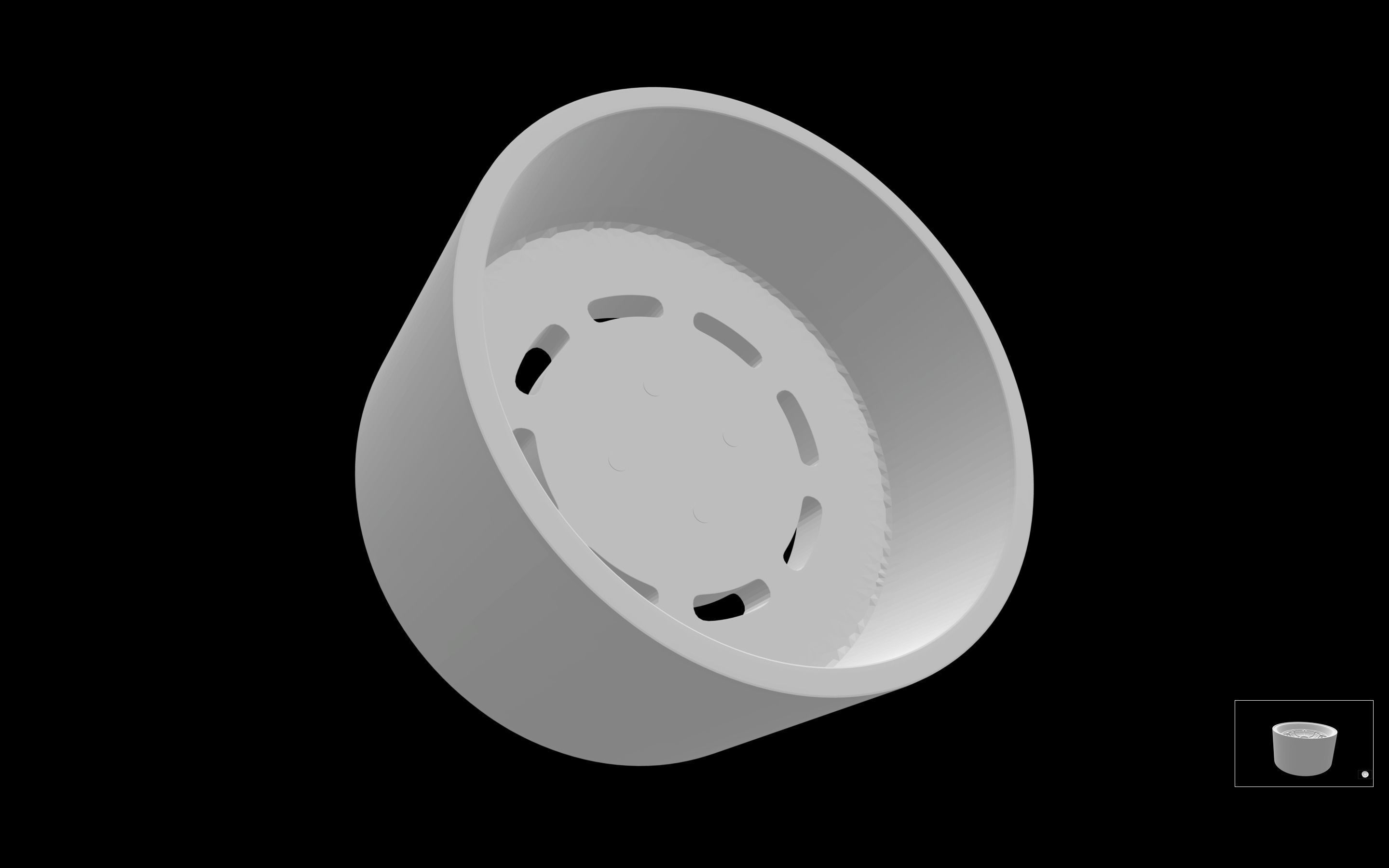 Campagnolo Ragno 8 holes scalable and printable rims 3D print model_2
