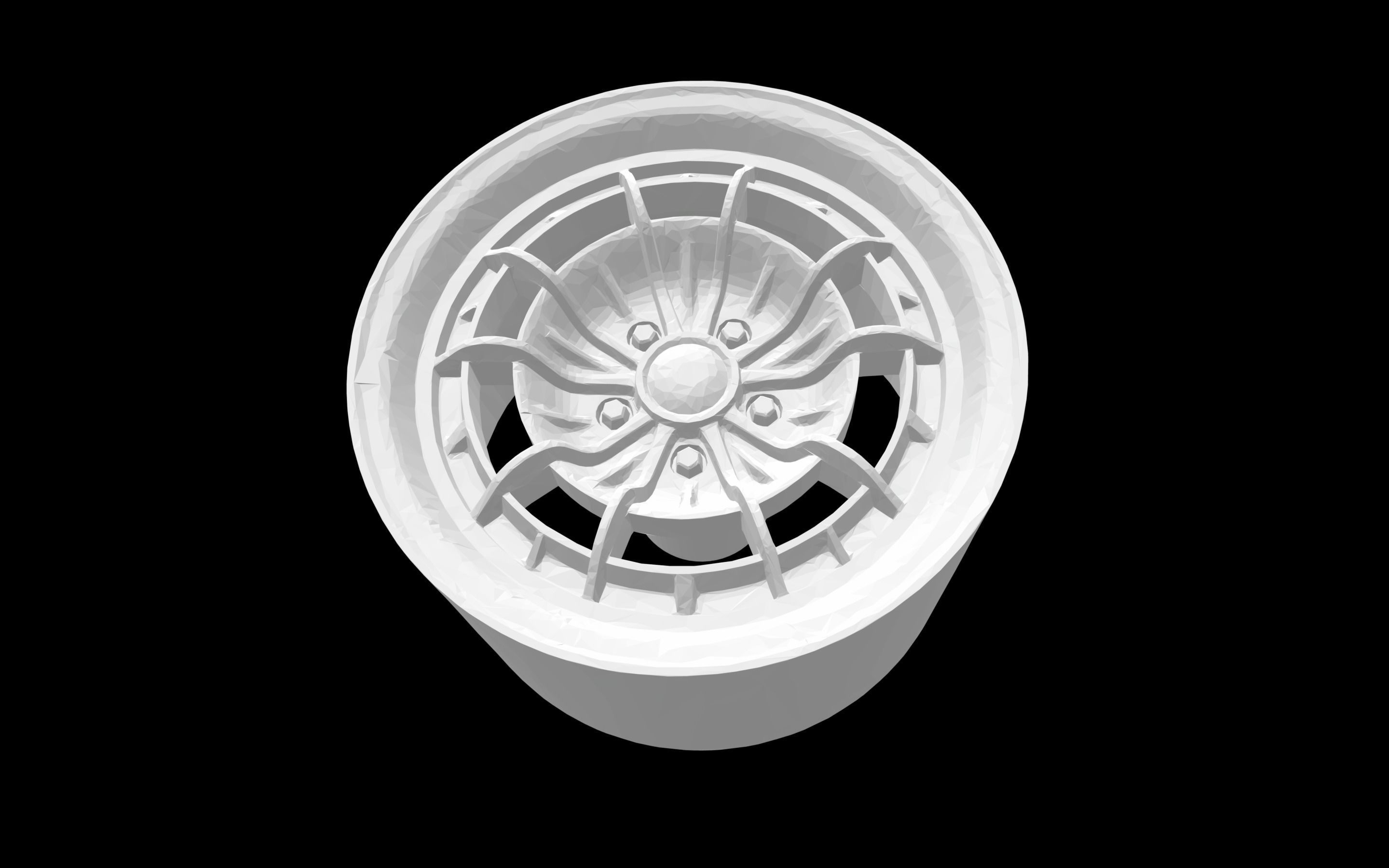 Campagnolo Ragno 10 holes scalable and printable rims 3D print model_3