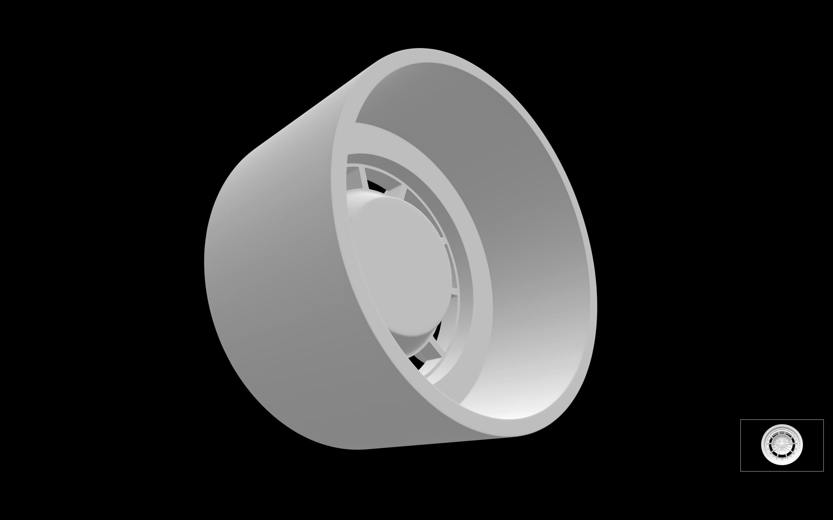 Campagnolo Ragno 10 holes scalable and printable rims 3D print model_1