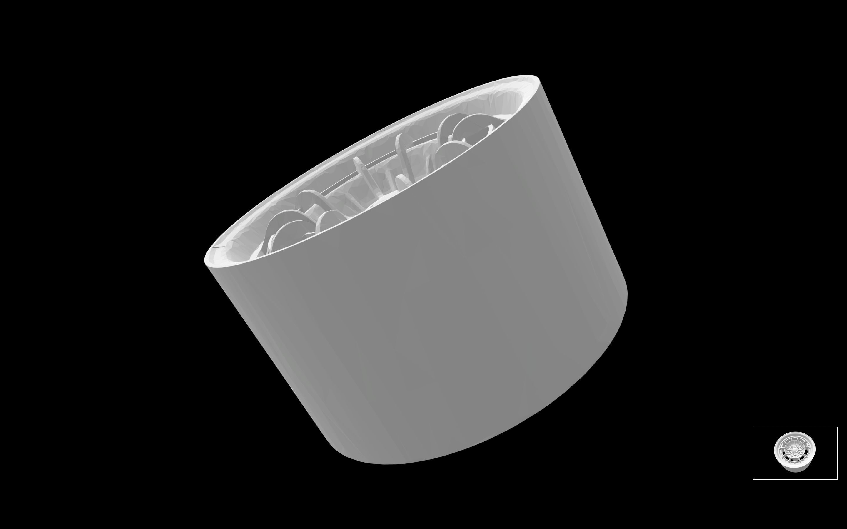 Campagnolo Ragno 10 holes scalable and printable rims 3D print model_4