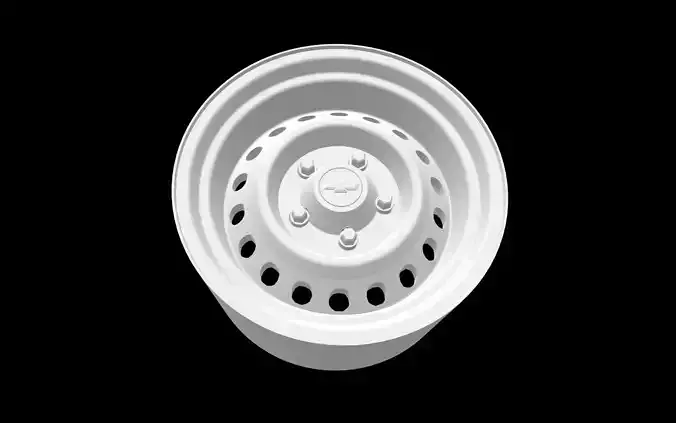 Chevrolet oem steel scalable and printable rims