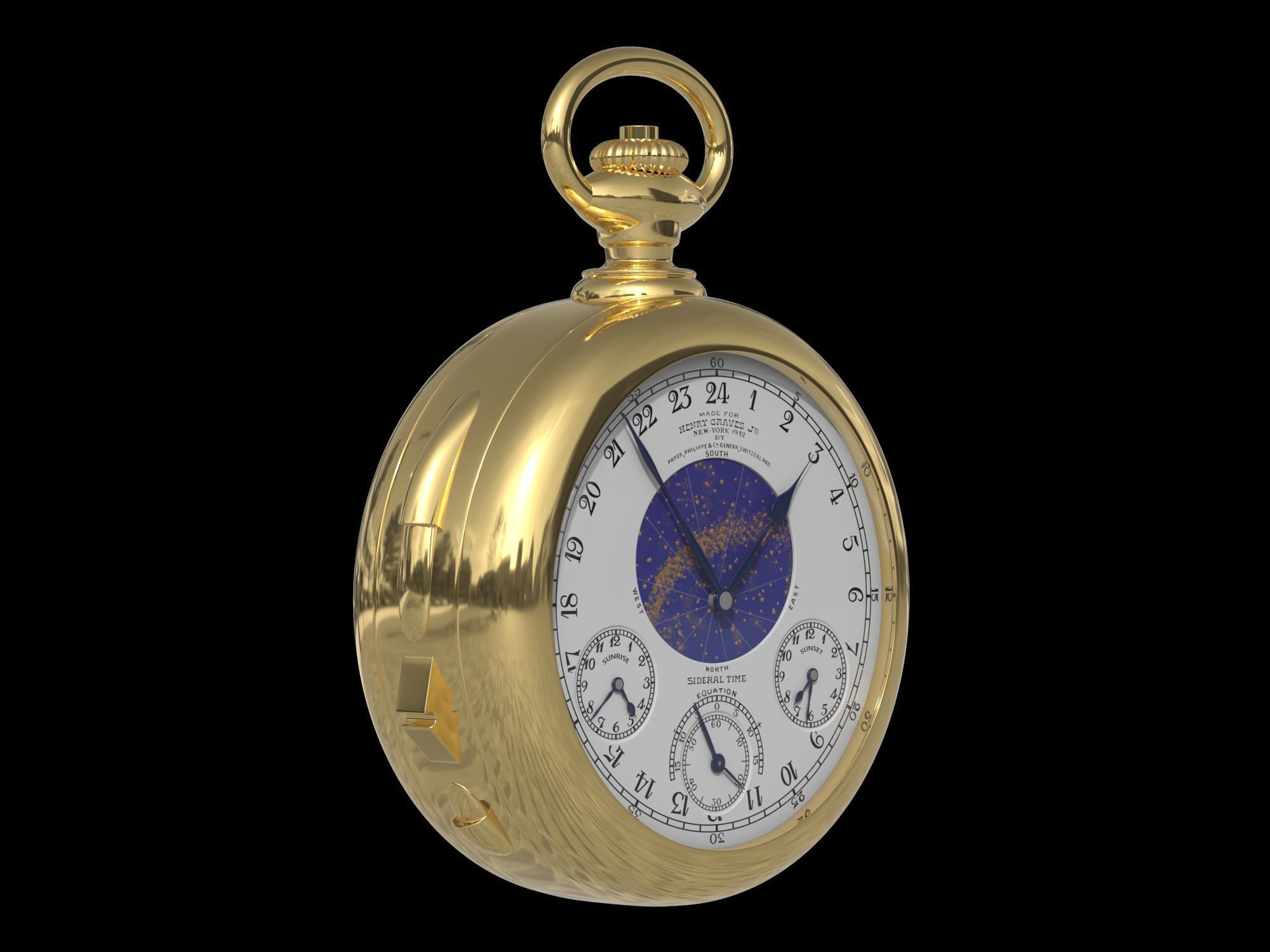  Patek Philippe Henry Graves Supercomplication 3D model_7