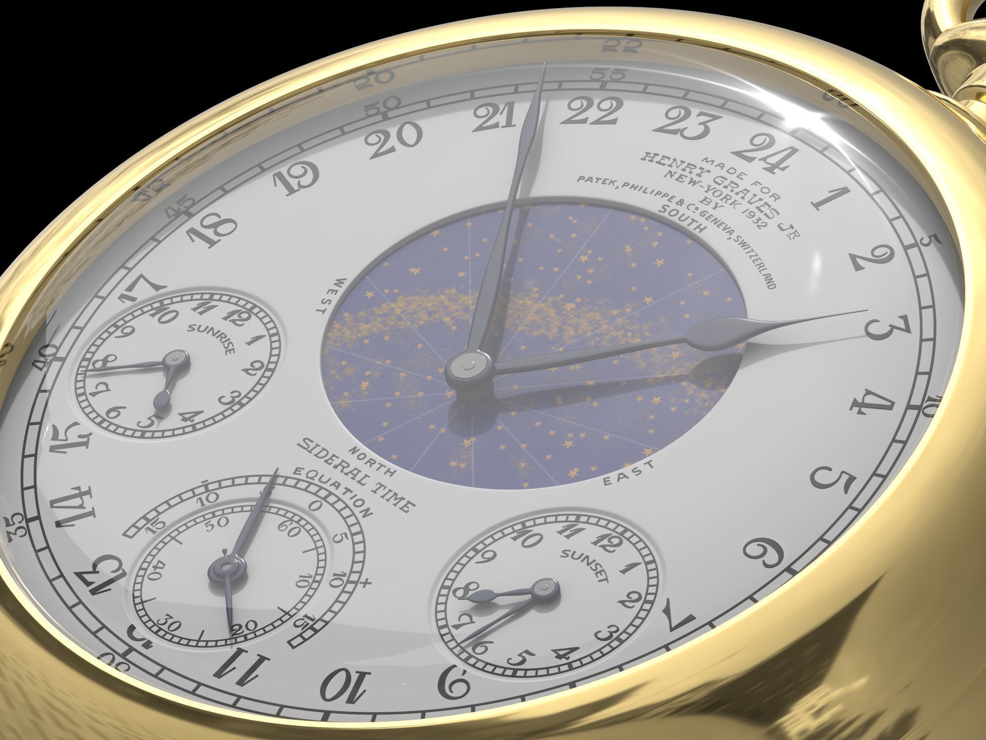  Patek Philippe Henry Graves Supercomplication 3D model_11