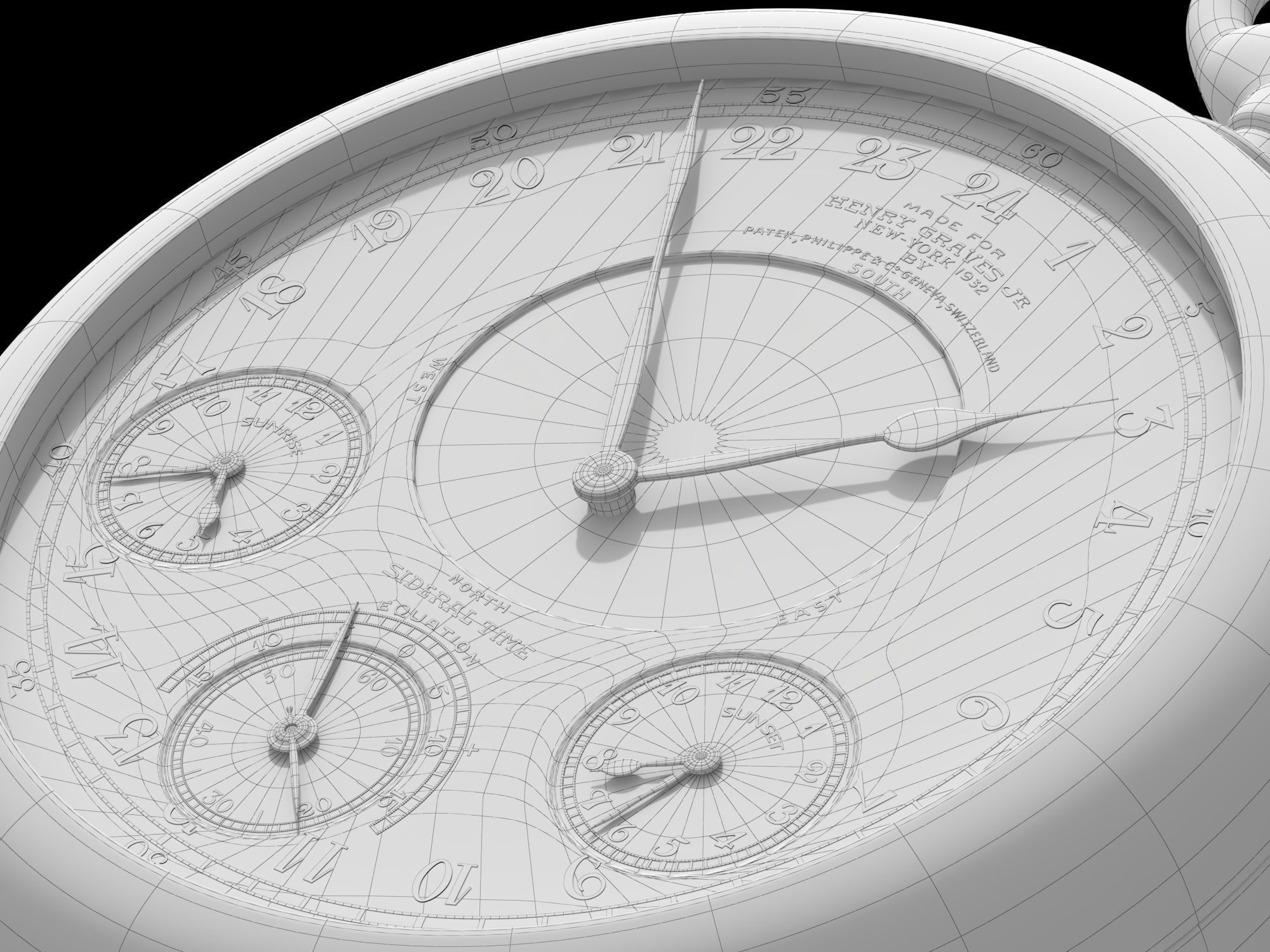  Patek Philippe Henry Graves Supercomplication 3D model_14