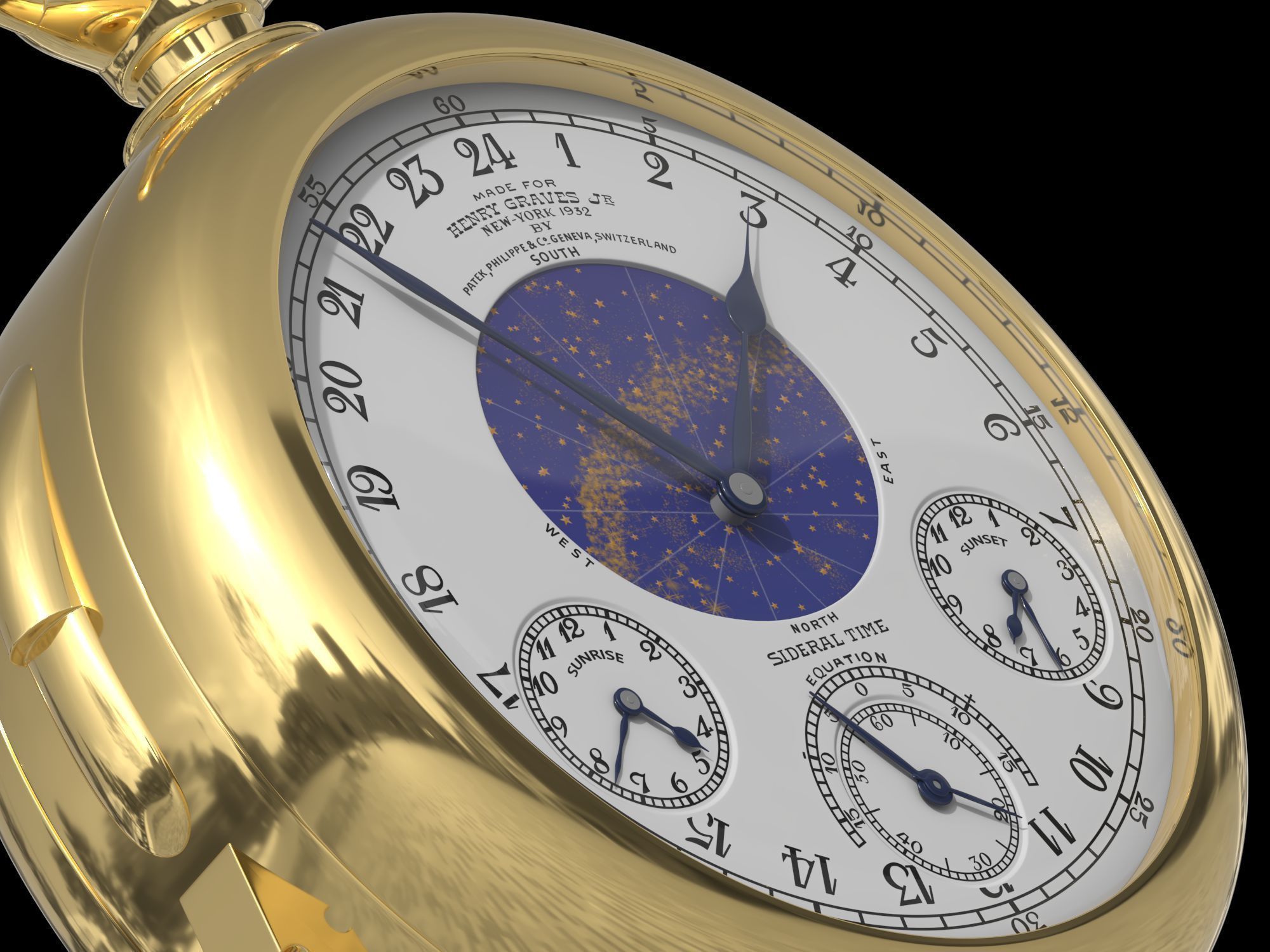  Patek Philippe Henry Graves Supercomplication 3D model_10