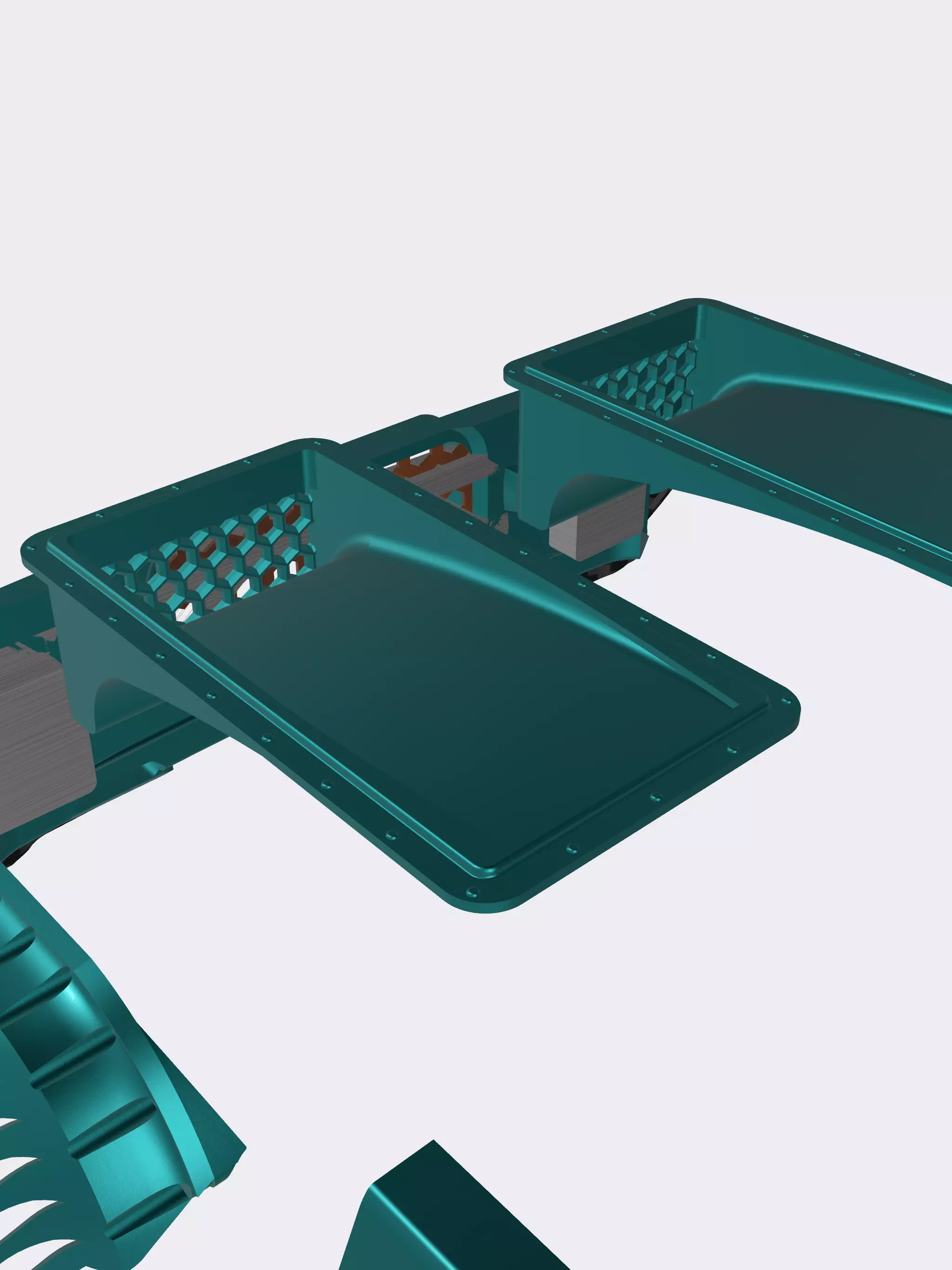 Pro Touring Hood Scoop vented 3D print model_0