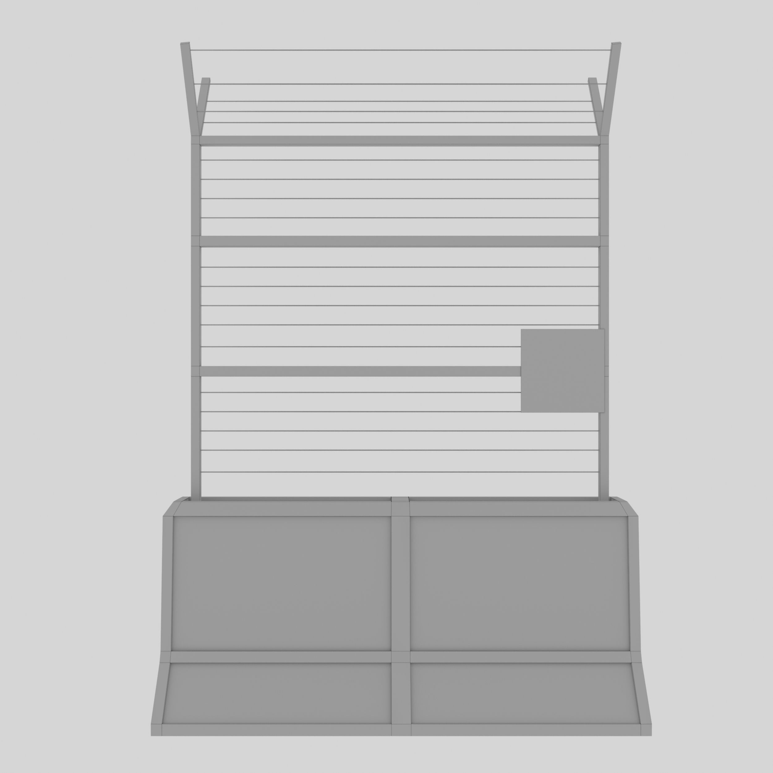 Concrete Barrier 3D model_11