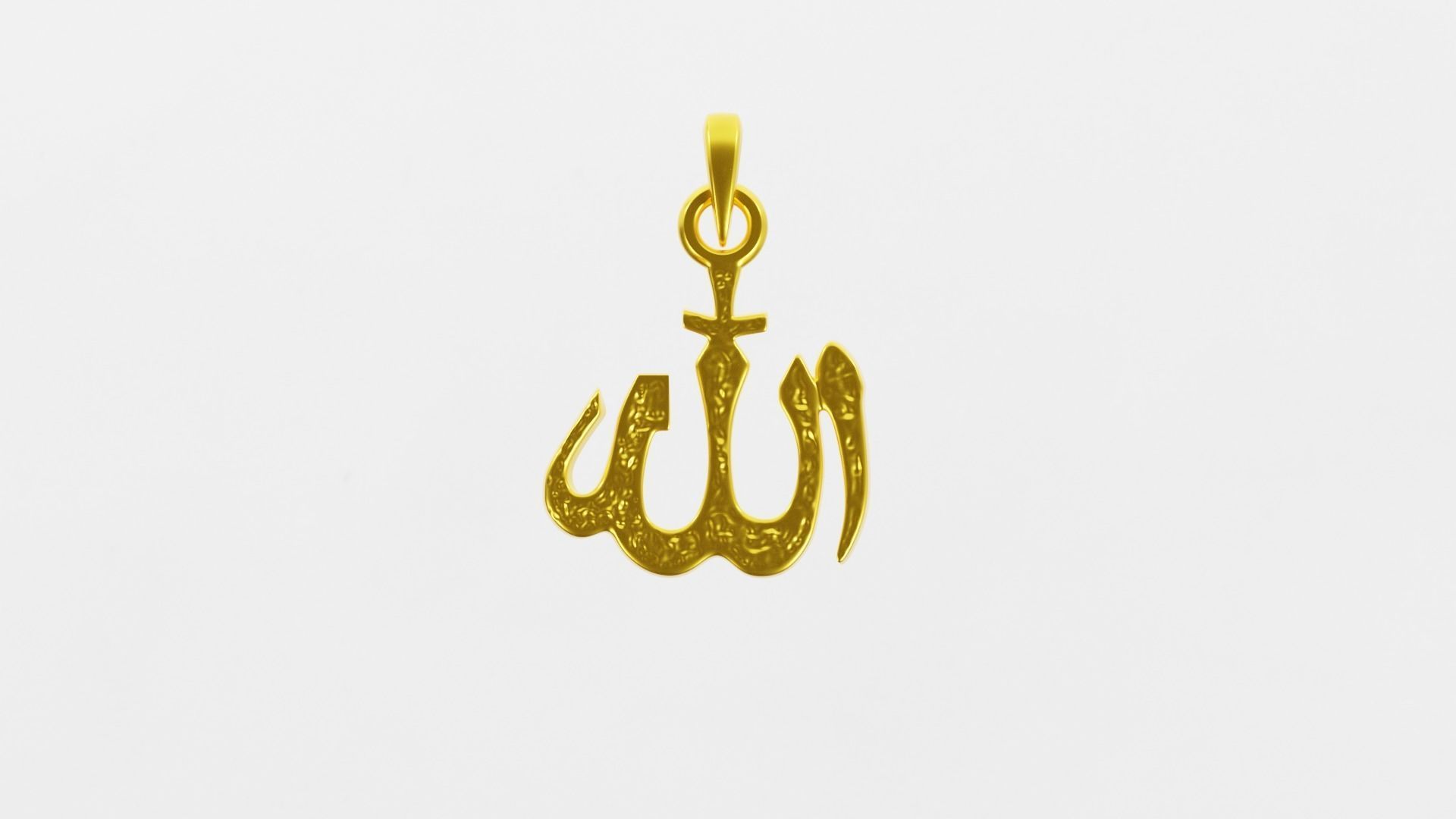 Pendant AllAH 3D print model_8