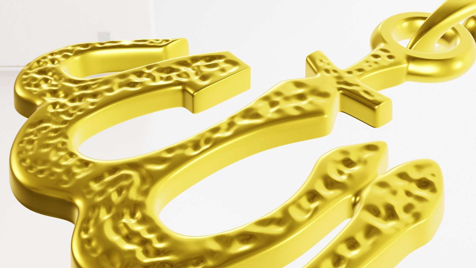 Pendant AllAH 3D print model_4