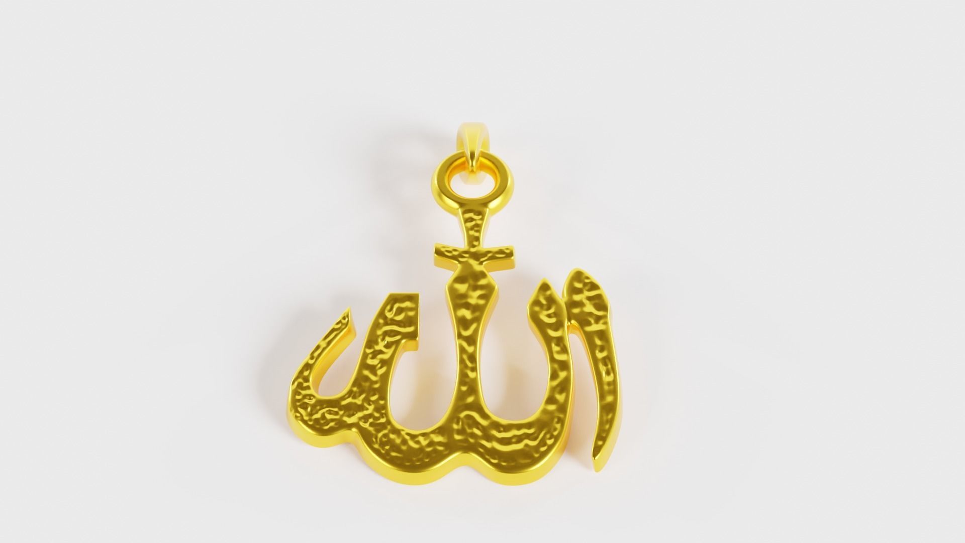 Pendant AllAH 3D print model_1