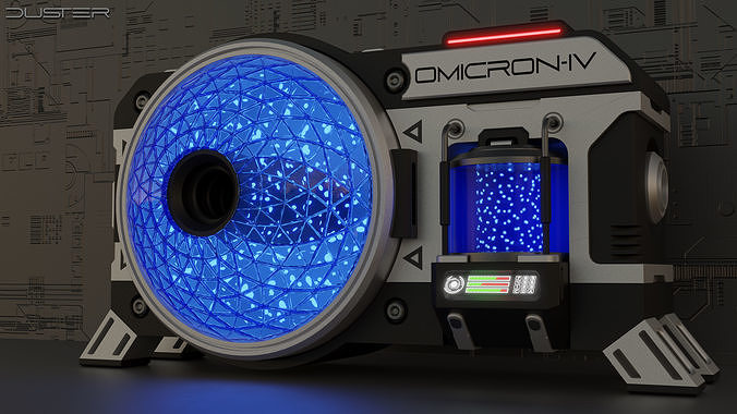 Sci-Fi Machine Low-poly 3D model
