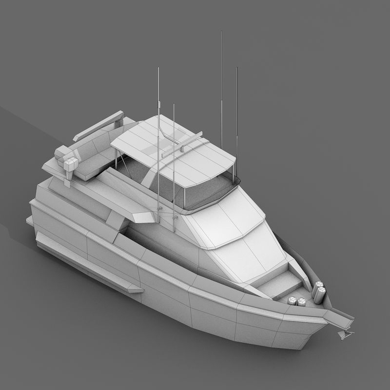 Watercraft Collection of Sailboats Pack - 9 Lowpoly 3D Models Low-poly 3D model_5