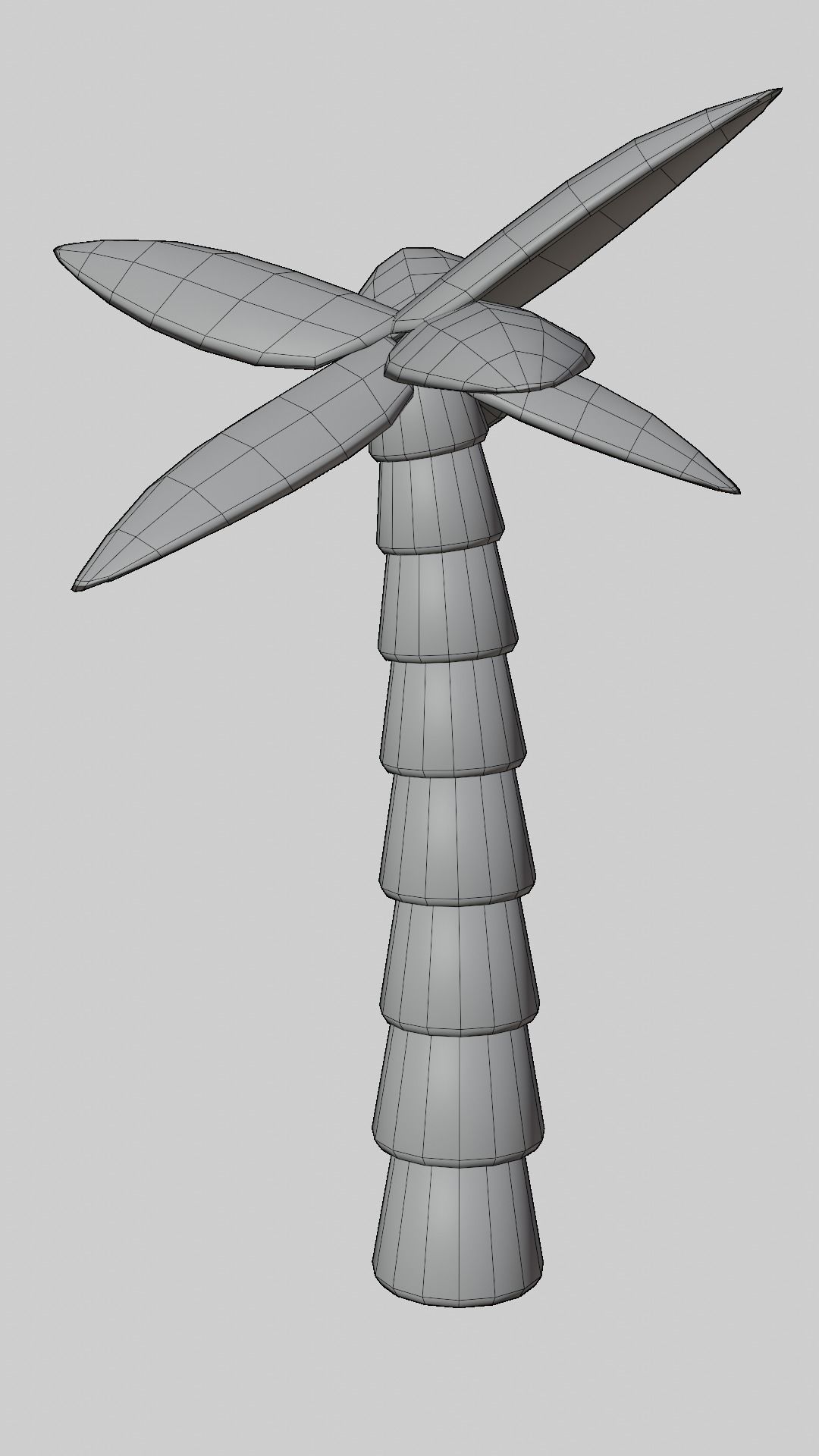 Cartoon Palm Tree Low Poly Low-poly 3D model_5