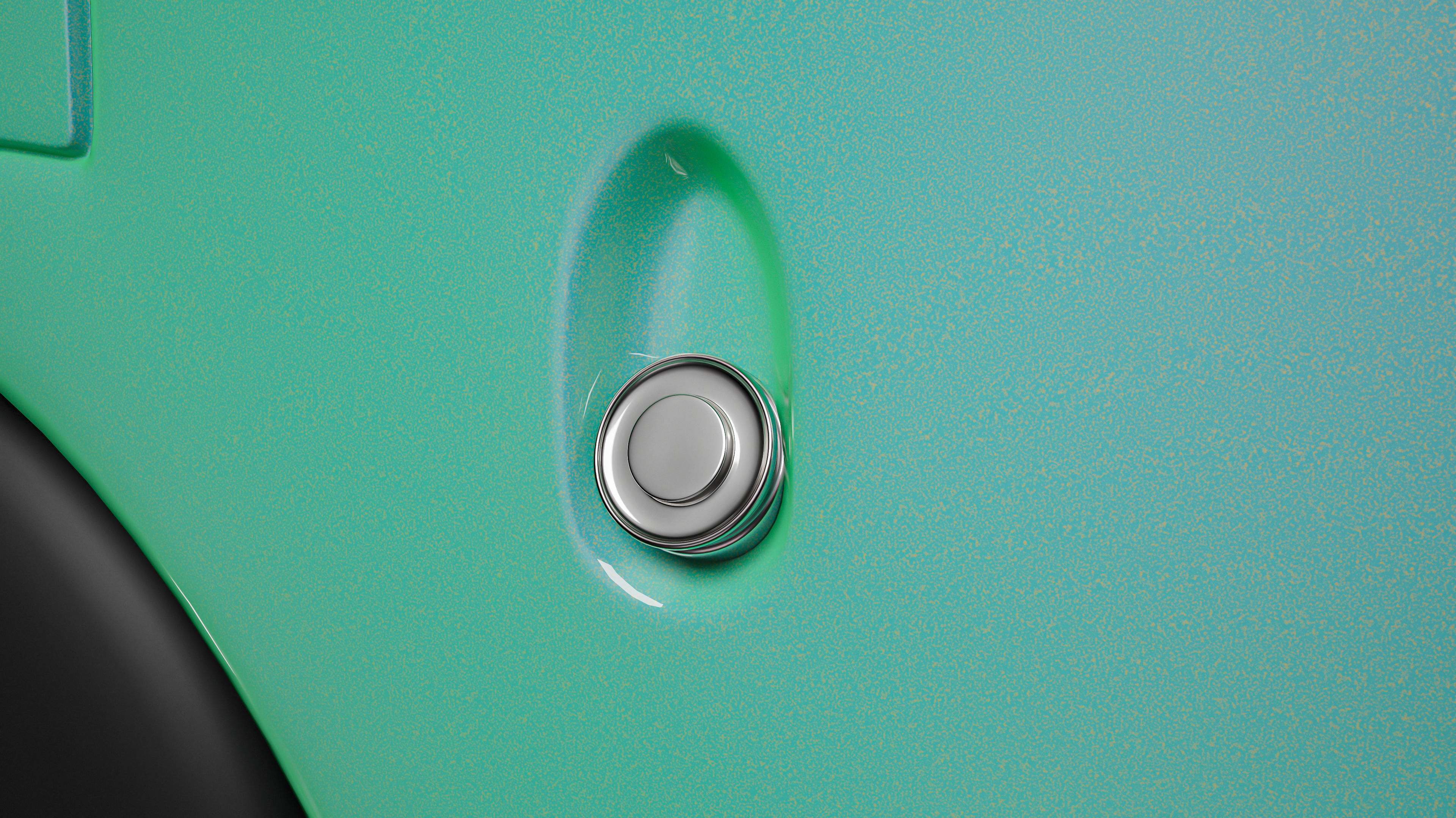 Vintage Old Style Retro minivan Low-poly 3D model_5