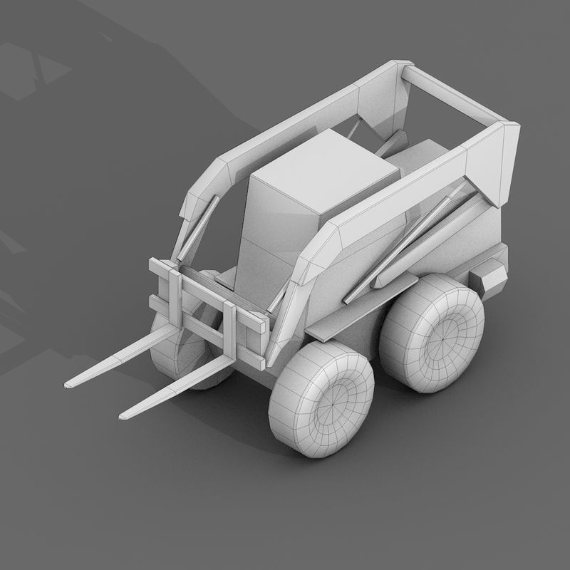 Industrial Vehicles Pack Low-poly 3D model_16