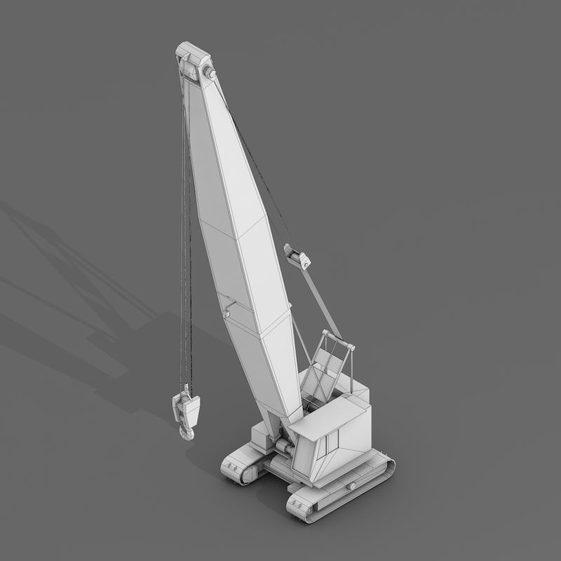 Industrial Vehicles Pack Low-poly 3D model_8