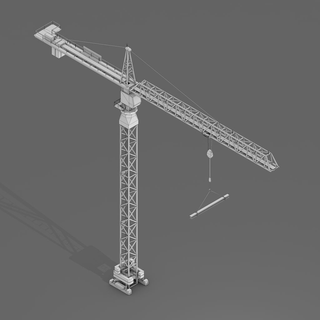 Industrial Vehicles Pack Low-poly 3D model_2