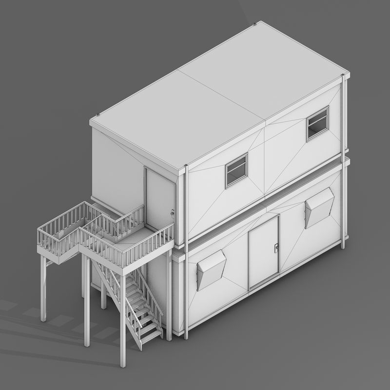 Industrial Vehicles Pack Low-poly 3D model_24