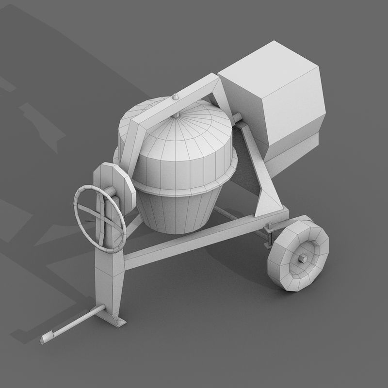 Industrial Vehicles Pack Low-poly 3D model_30