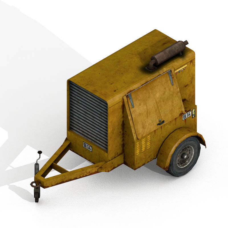 Industrial Vehicles Pack Low-poly 3D model_25