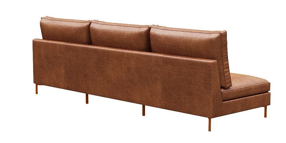 Sofa 3 seater  Low-poly 3D model_4
