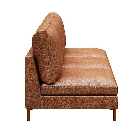 Sofa 3 seater  Low-poly 3D model_3