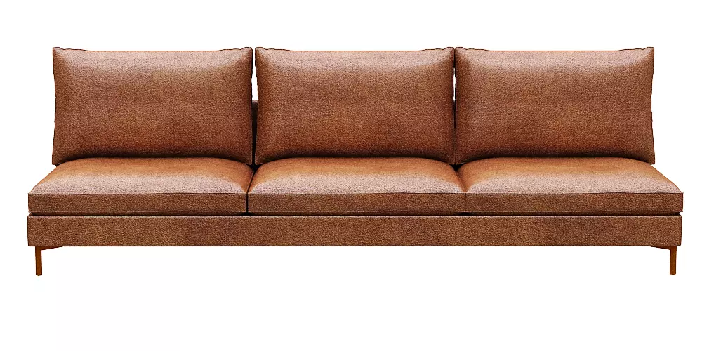 Sofa 3 seater  Low-poly 3D model_0
