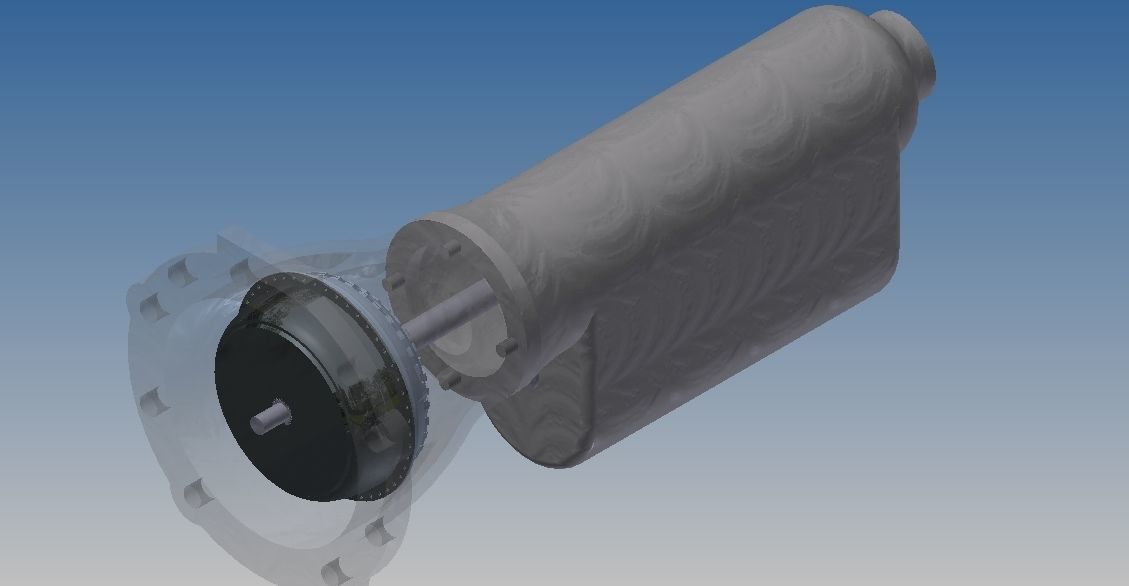 Transmission with Torque Convertor 3D print model_16