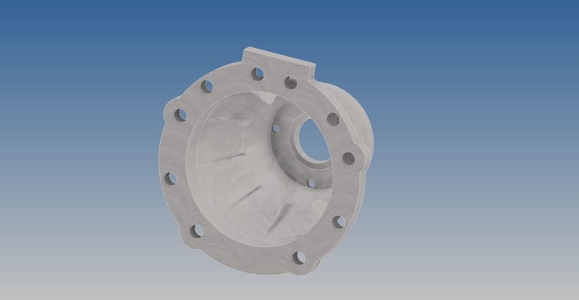 Transmission with Torque Convertor 3D print model_7