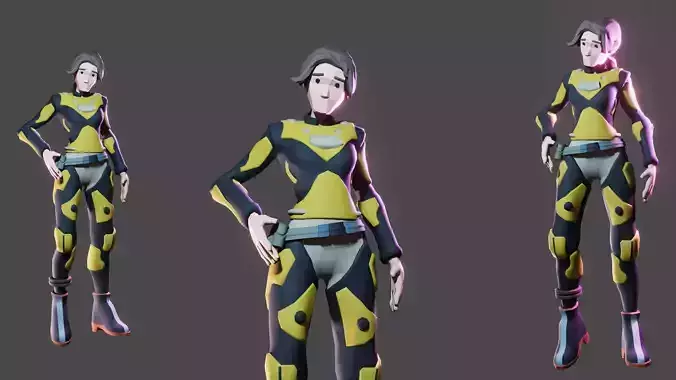 Polygon Sci-Fi Characters