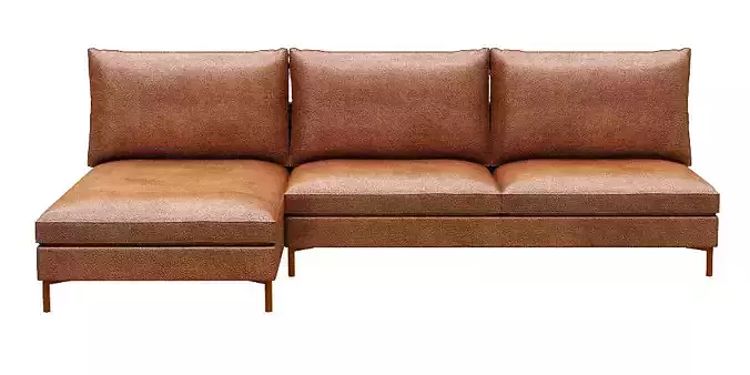 Sofa 2 seater with left chaise lounge