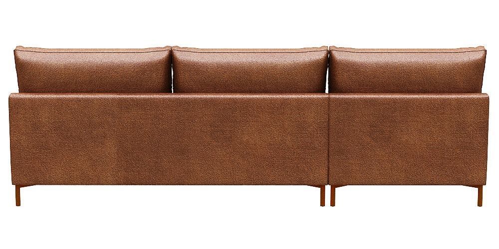 Sofa 2 seater with left chaise lounge Low-poly 3D model_5