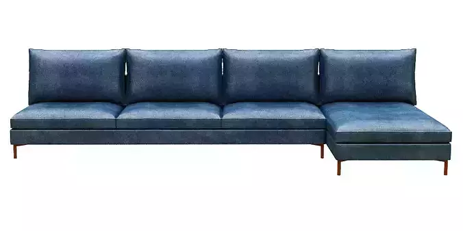 Sofa 3 seater with right chaise lounge
