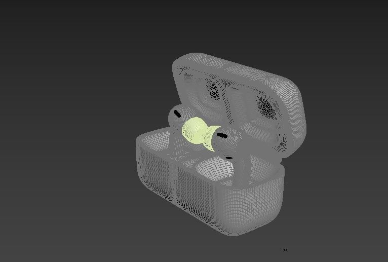 Bluetooth Headset  Low-poly 3D model_4