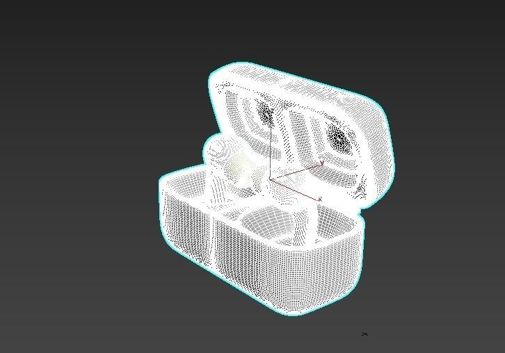 Bluetooth Headset  Low-poly 3D model_5